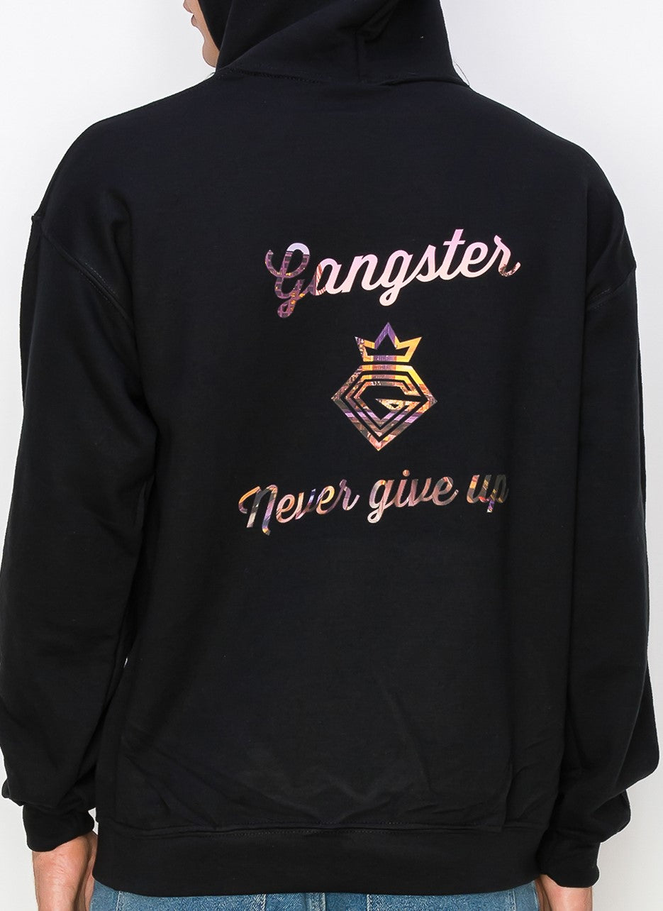 Organic Cotton Black Pullover hoodie, (Los Angeles) Theme Gangster Fashion (Limited edition)