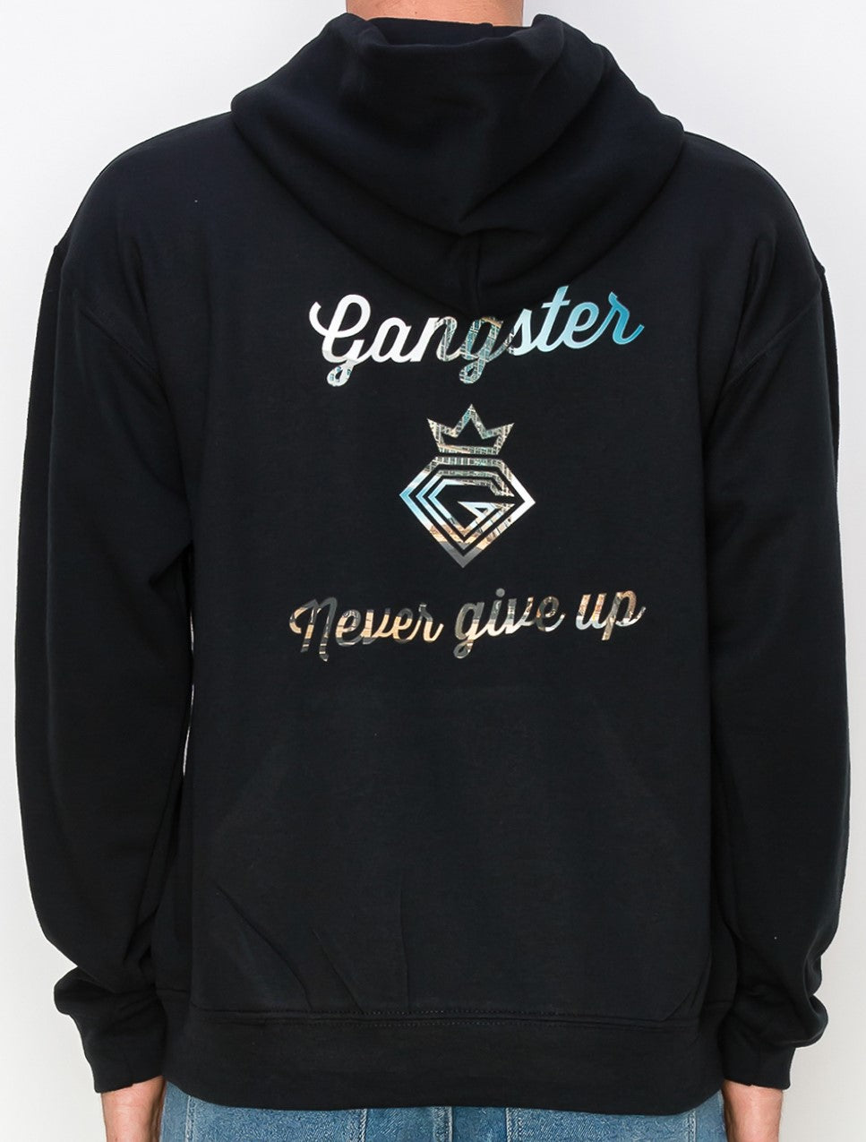 Organic Cotton Black Pullover hoodie (Chicago Theme) Gangster Fashion (Limited edition)