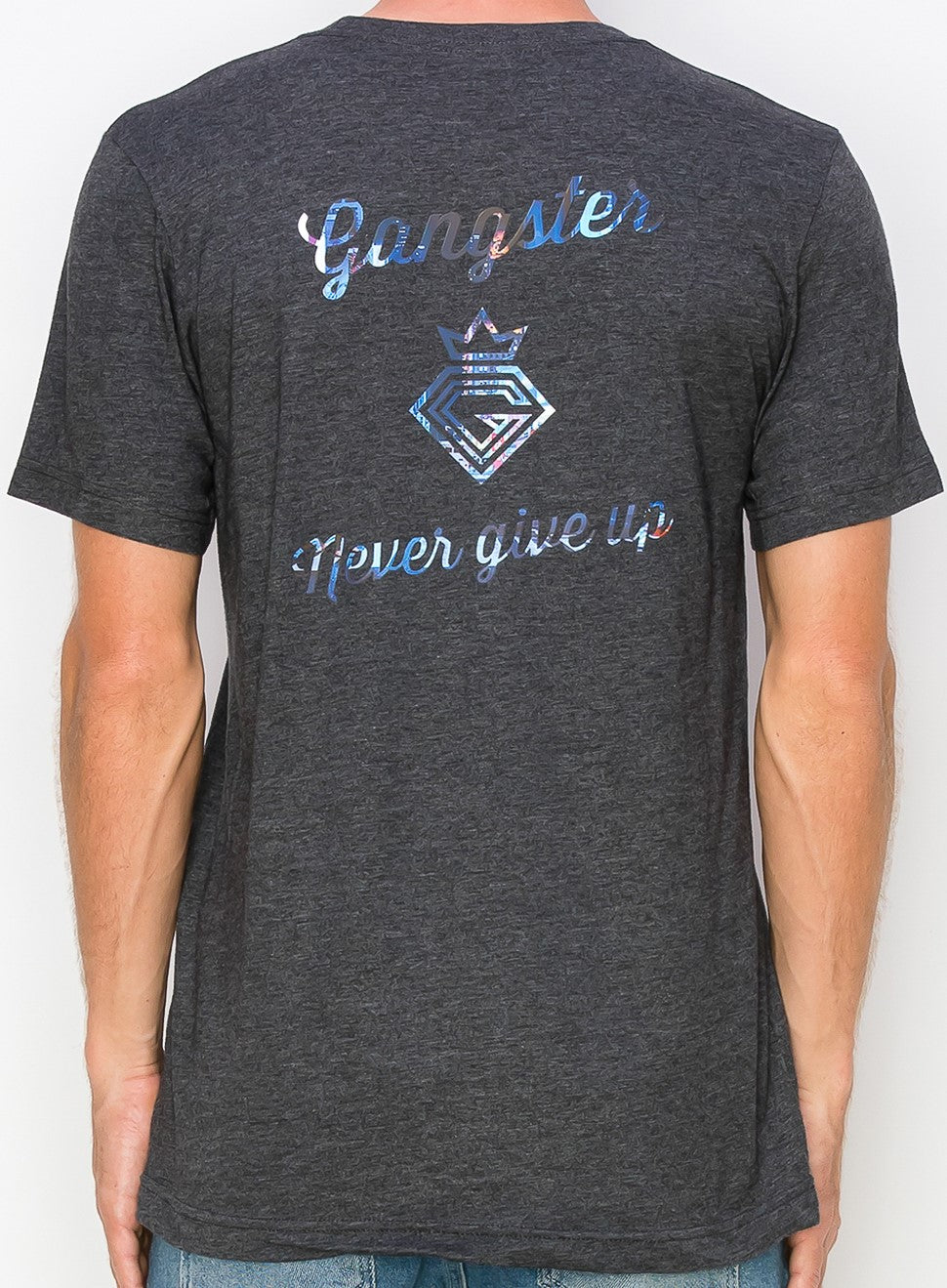 Supima cotton Grey T-Shirt (NY theme) Gangster Fashion (Limited edition)