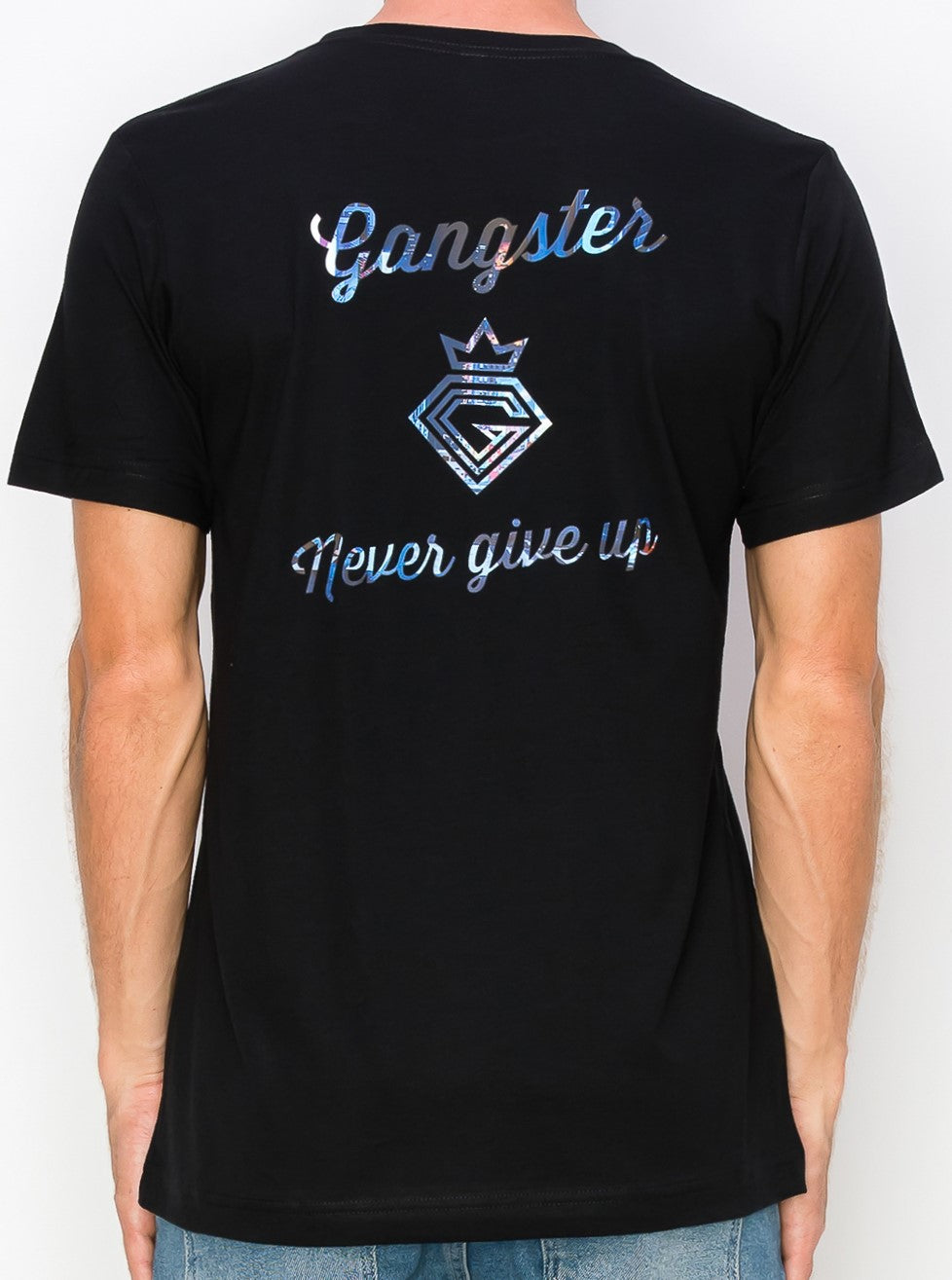 Supima Cotton Black T-Shirt (NY theme) Gangster Fashion (Limited edition)